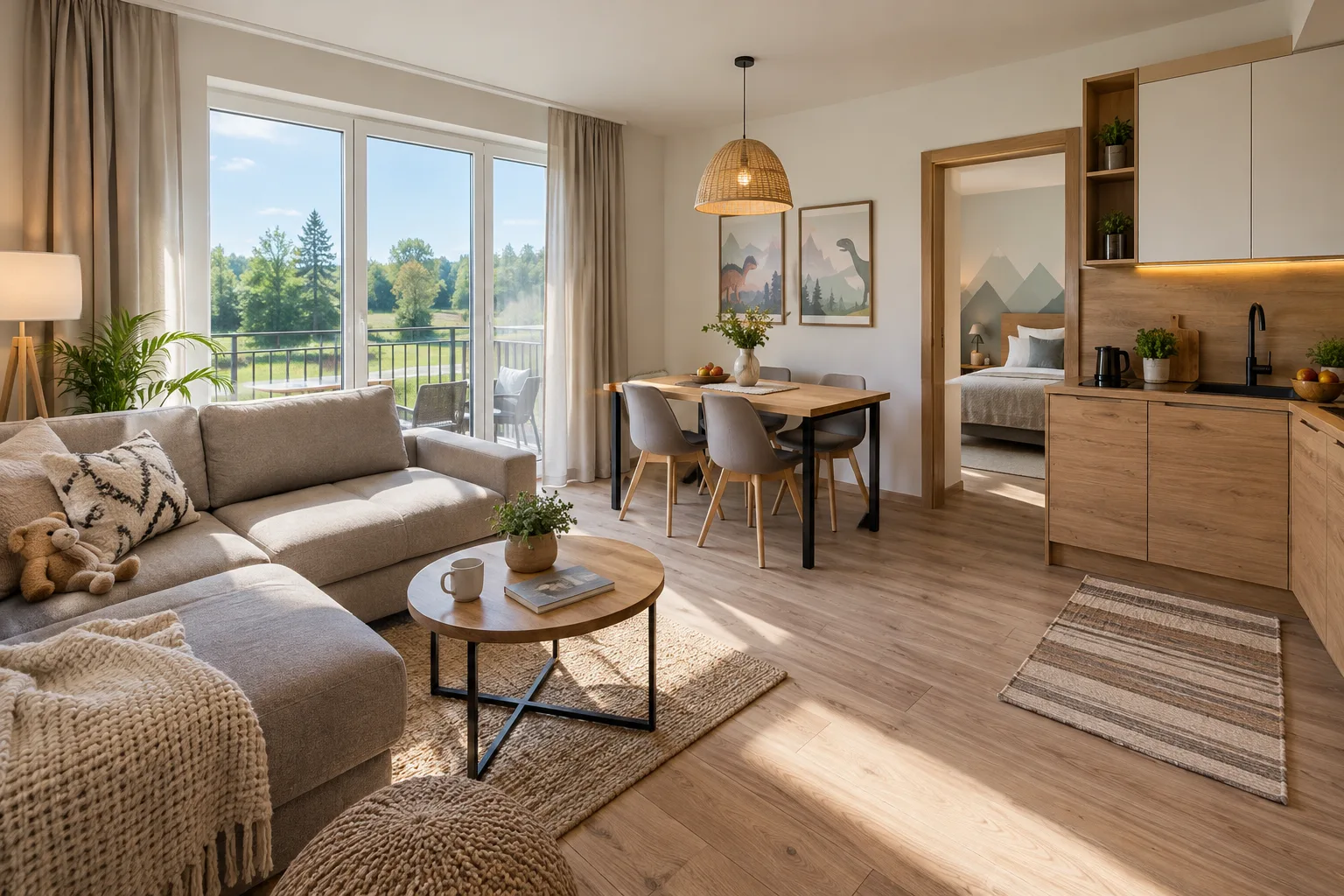Apartament rodzinny z aneksem